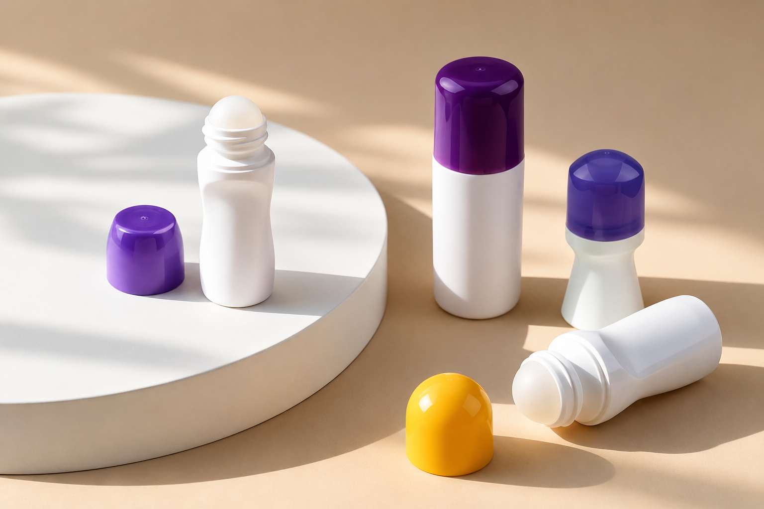 Frascos roll-on para marcas orgânicas e naturais