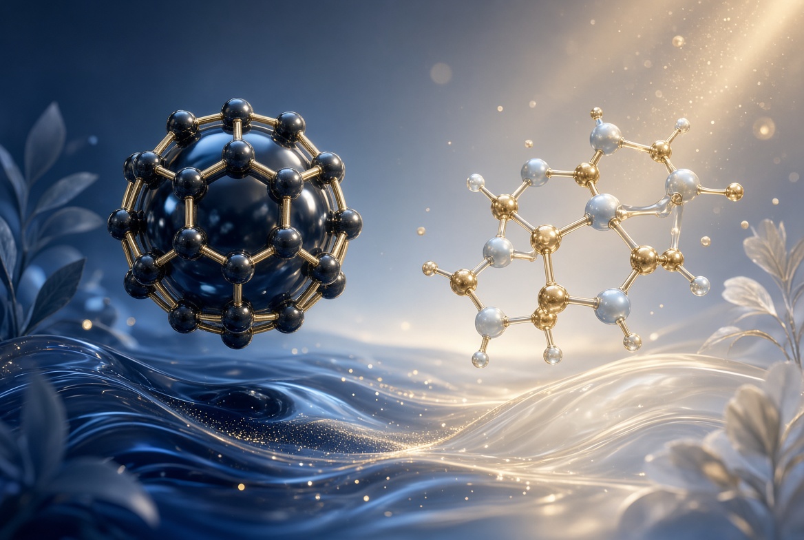 Fullerene C60 And Glutathione Molecular Comparison