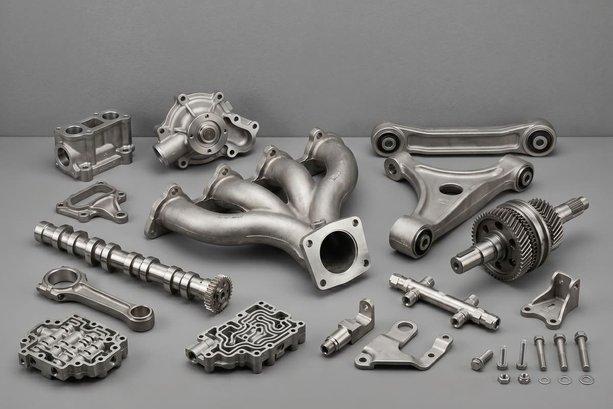 Pi&egrave;ces automobiles en acier inoxydable