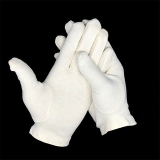 unbleached White eczema Gloves for sensitive skin
