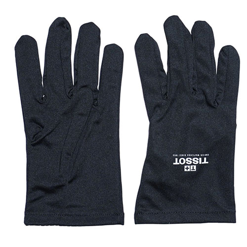 Black Microfiber Dustproof Jewelry Gloves Salesmen