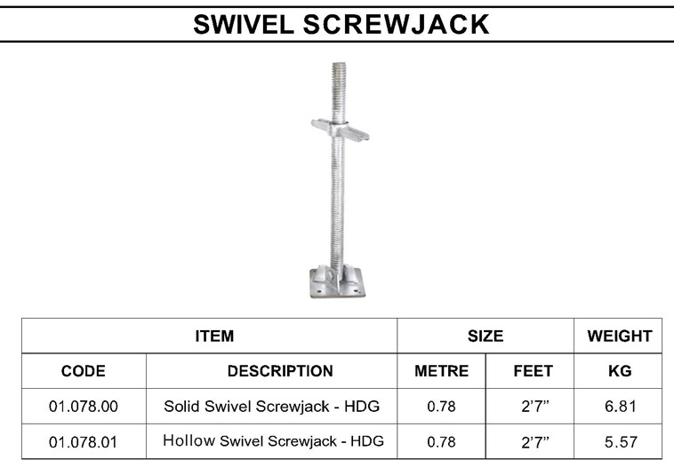 SWIVEL SCREWJACK