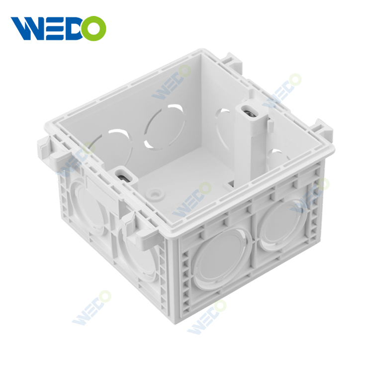 Switch Box PVC Single Socket Junction Box Plastic Electrical Switch Bottom Box