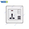 C73 MF SWITCHED SOCKET+2USB Wall Switch Switch Wall Switch Socket Factory Simple Atmosphere Made In China 4 Gang 4 Wire 