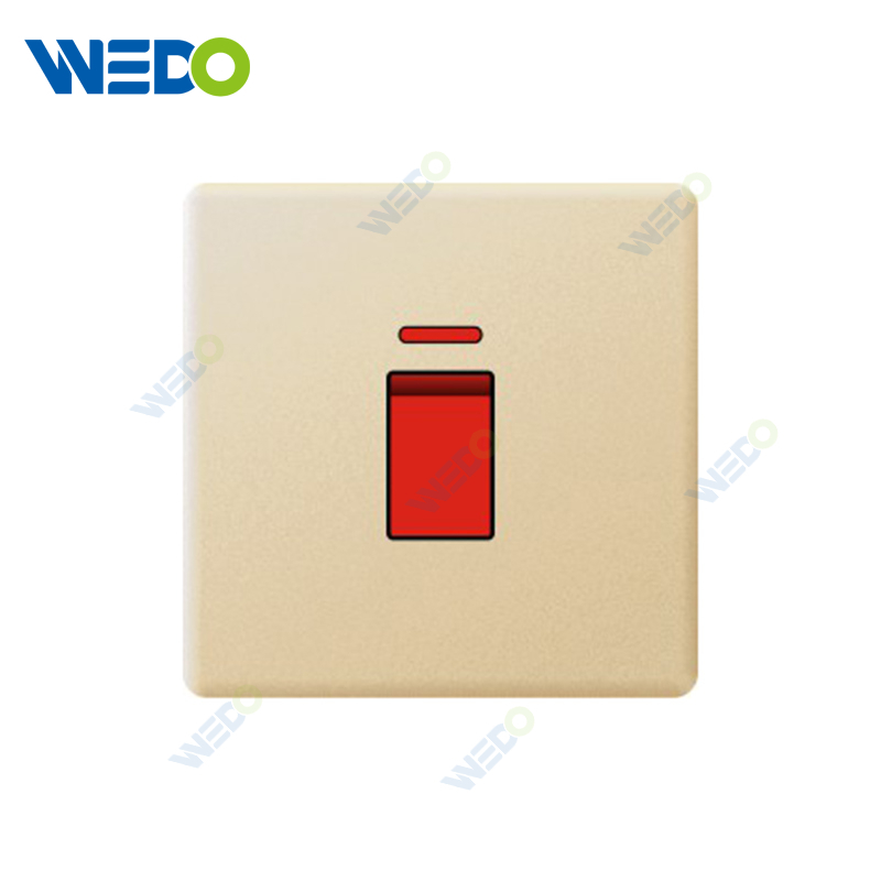 ULTRA THIN A2 Series 20A switch with neon Different Color Different Style Fashion Design Wall Switch 