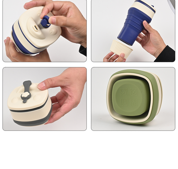 Zusammenklappbares Silikon-Kaffeetassen-Eltern-Kind-Set OEM (5).jpg