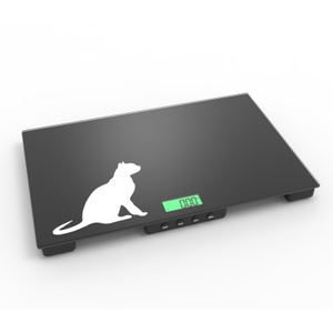 FCW-G 60kg animal weighing tempered glass pet scale weighing cat weighing cat Animal dog cat scale