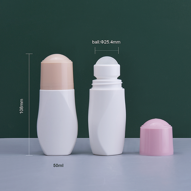 Botella grande líquida de 50ml, botella de bola de rodillo, pequeña bola de rodillo