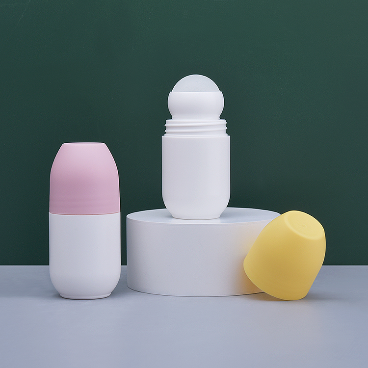 Rollo de plástico para el cuidado de la piel con tapa plana para desodorante líquido 