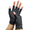 Black Fingerless Magnetic Dots Arthritis Compression Gloves