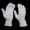 women dry hands white moisturizing gloves