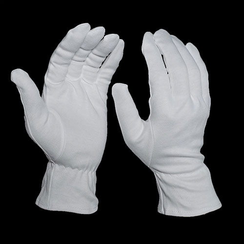 women dry hands white moisturizing gloves