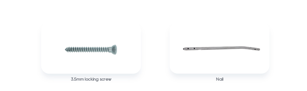 関連製品: 3.5mm ロッキングスクリューと上腕骨ネイル