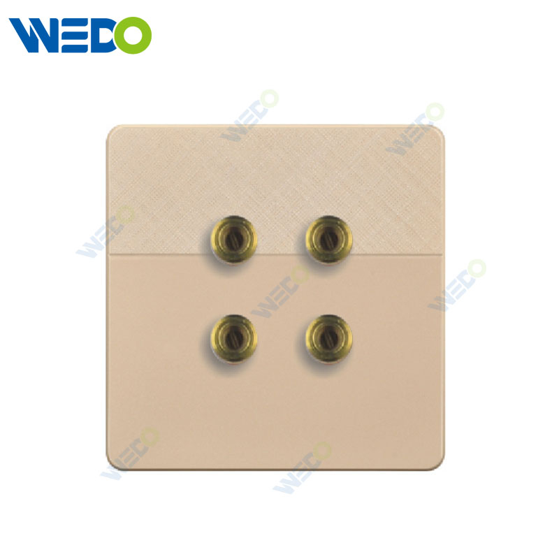 D1 Light Switch Simple Electric, 4 WAY LOUDSPEAKER Wall Switch PC Material Cover with IEC Report SASO