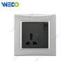 M3 Wenzhou Factory New Design Electrical Light Wall Switch And Socket IEC60669 3PIN SWITCHED SOCKET 