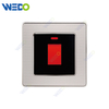 C35 Manufacturer Price EU/UK Standard Electrical Wall Sockets And Switches Plates 45A SWITCH WITH NEON SAMLL BUTTON Power Wall Switch And Socket 