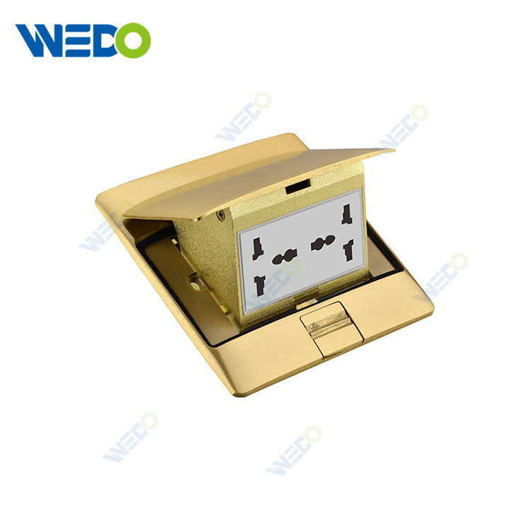 Floor Socket With Grounding 16A + 2 USB Outputs 2.1A IP44 Electrical Equipment Plugs And Sockets 
