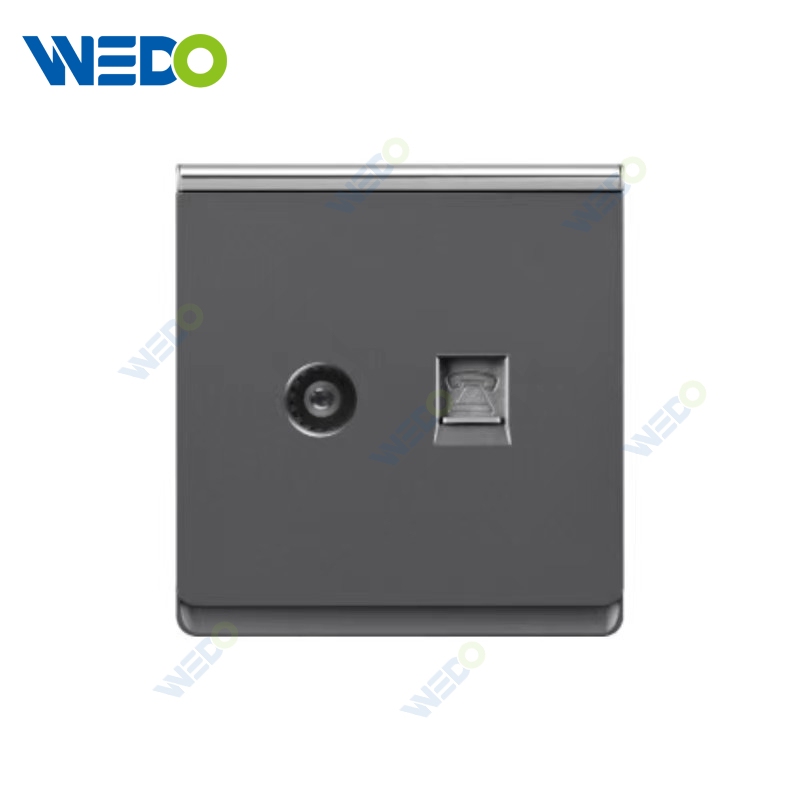 British Standard High Quality TV/Double TV/TV+TEL Wall Switch Electrical Socket