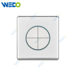 S2-W Home Switches 4G 16A 250V Light Electric Wall Switch Socket 86*86cm PC Material with Chrome Frame
