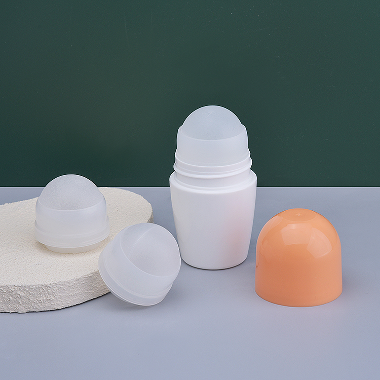 Botella de bola redonda de 50 ml con soporte de PE