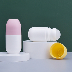 Rollo de plástico para el cuidado de la piel con tapa plana para desodorante líquido 
