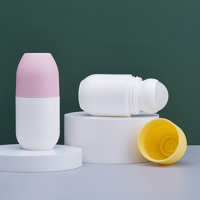 Rollo de plástico para el cuidado de la piel con tapa plana para desodorante líquido 