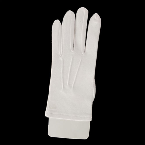 Heavy Cotton Parade Gloves with V-Shaped Cuff 