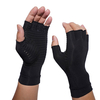 Copper Compression Fingerless Arthritis Relieve Pain Gloves