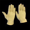 Yellow Plain Dyed Cotton Hand Gloves Work