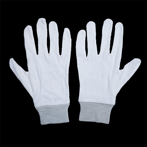 Safety Knit Wrist Natural Cotton Work Glove