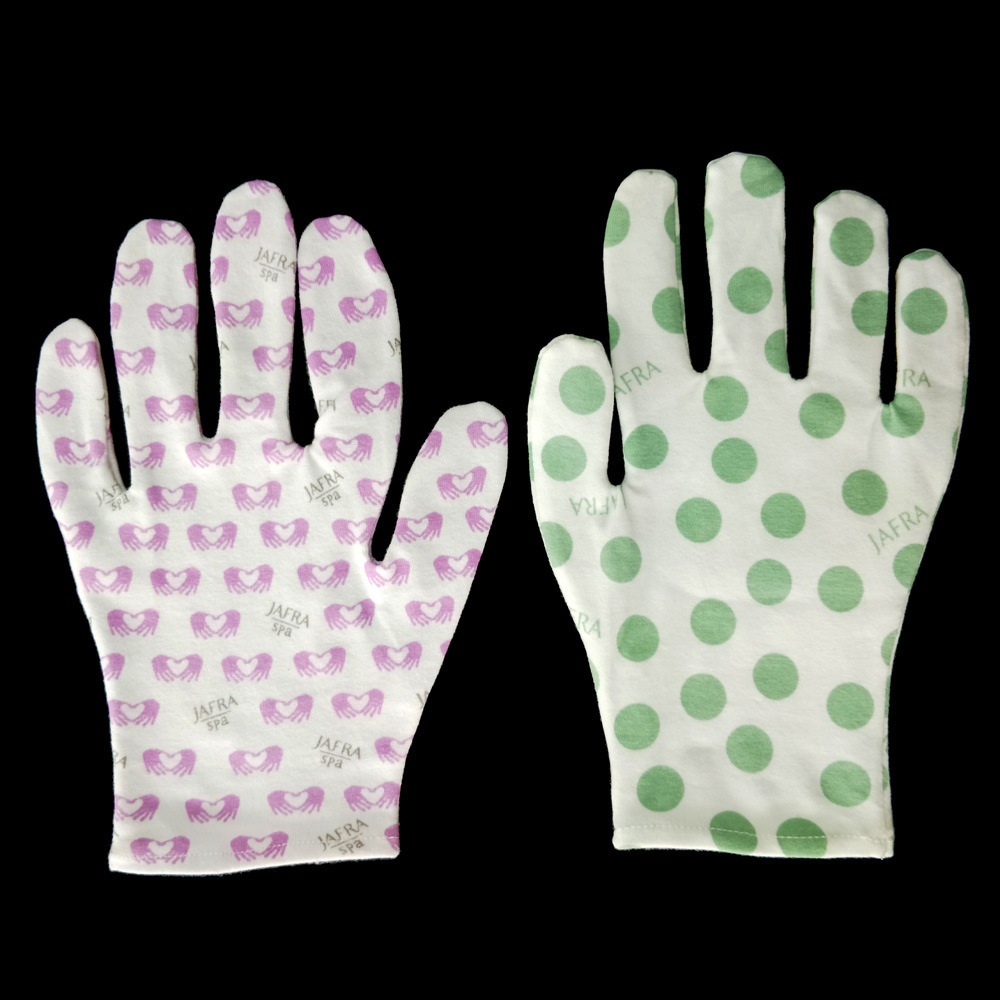 elastic cotton spandex glove for SPA