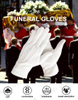 Customized Funeral Pallbearer White Cotton Gloves with Beaded Non-slip in Various Sizes