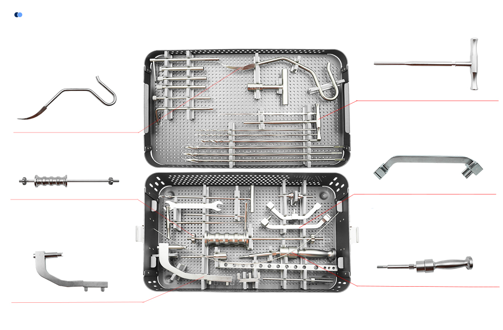 整形外科用器具の詳細: AWL、ハンマー、照準器、遠位ガイダー