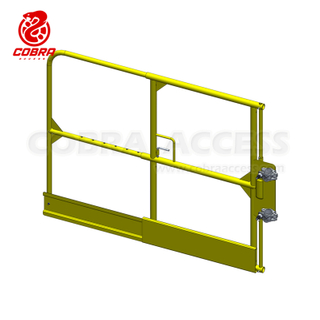Adjustable Swing Gate with Toeboard