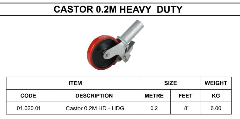 CASTOR 0.2M HEAVY DUTY