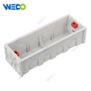 British Standard Good Quality Pvc 118size White Electrical Double Gang Junction Box Switch Box 