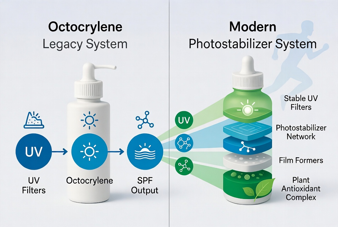 High Irradiance Sports Sunscreen Architecture