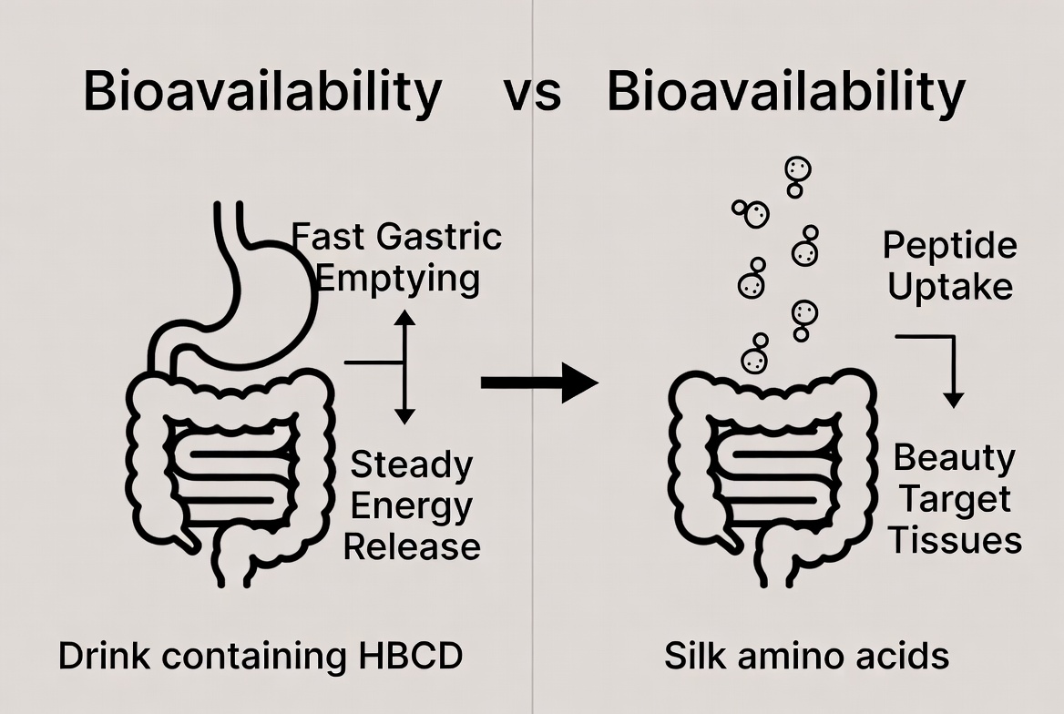 Bioavailability Pathways For HBCD And Silk Peptides
