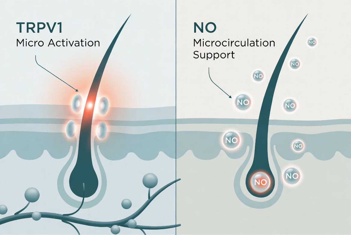 Nonivamide vs. L-Arginine Alpha-Ketoglutarate: Which Vasodilator Strategy Works Best for Stimulating Dormant Hair Follicles?