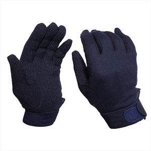 Dots Grip Cotton Reinforced Horse Riding Gloves