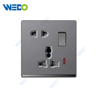 ULTRA THIN A4 Series 5 Pin socket w/without neon Different Color Different Style Fashion Design Wall Switch 