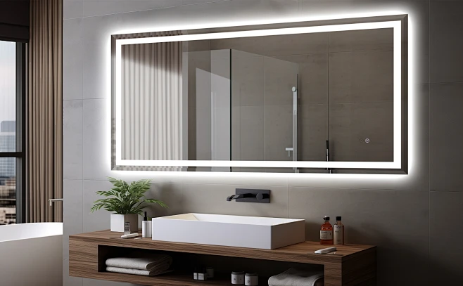 LED Bathroom Mirrors with Lights for Hotels, Residential & Commercial Projects