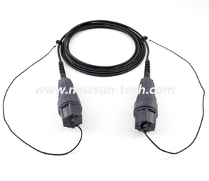 Waterproof Outdoor FLX-LC Duplex Fiber Optic Reinforced FTTA Patch Cord