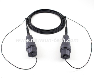 Waterproof Outdoor FLX-LC Duplex Fiber Optic Reinforced FTTA Patch Cord