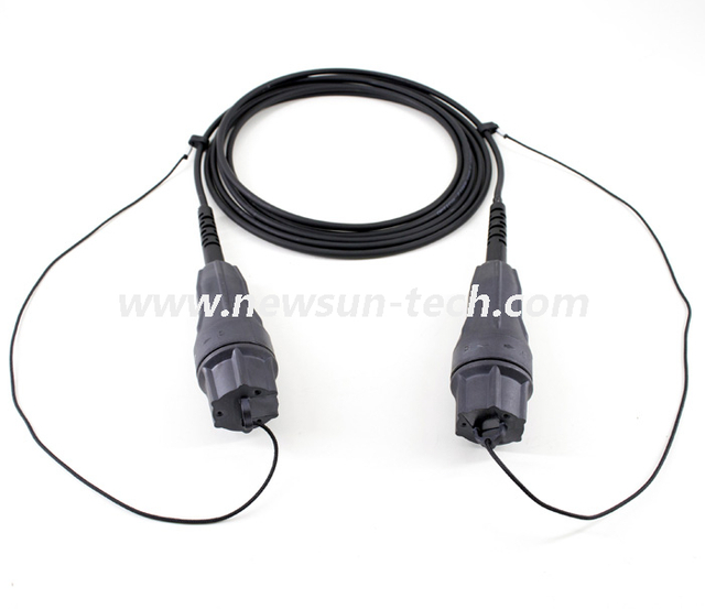 Waterproof Outdoor FLX-LC Duplex Fiber Optic Reinforced FTTA Patch Cord