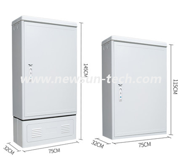 288 Cores Outdoor SMC Waterproof Optic Fiber Distribution Cabinet