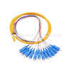 12 Fibers LC/SC/FC/ST Unjacketed /Bunch Fiber Optic Pigtails