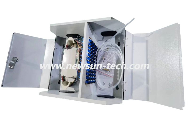 NS-WP48/96 Metal Indoor Wall Mounted SC Fiber Optic Distribution Patch Panel
