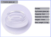 Hot Sale 5g Cosmetic Face Frosted Glass Cream Jars with bamboo cap