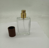 30ml 50ml perfume bottle perfume packaging spray glass bottles with wood cap wholesale